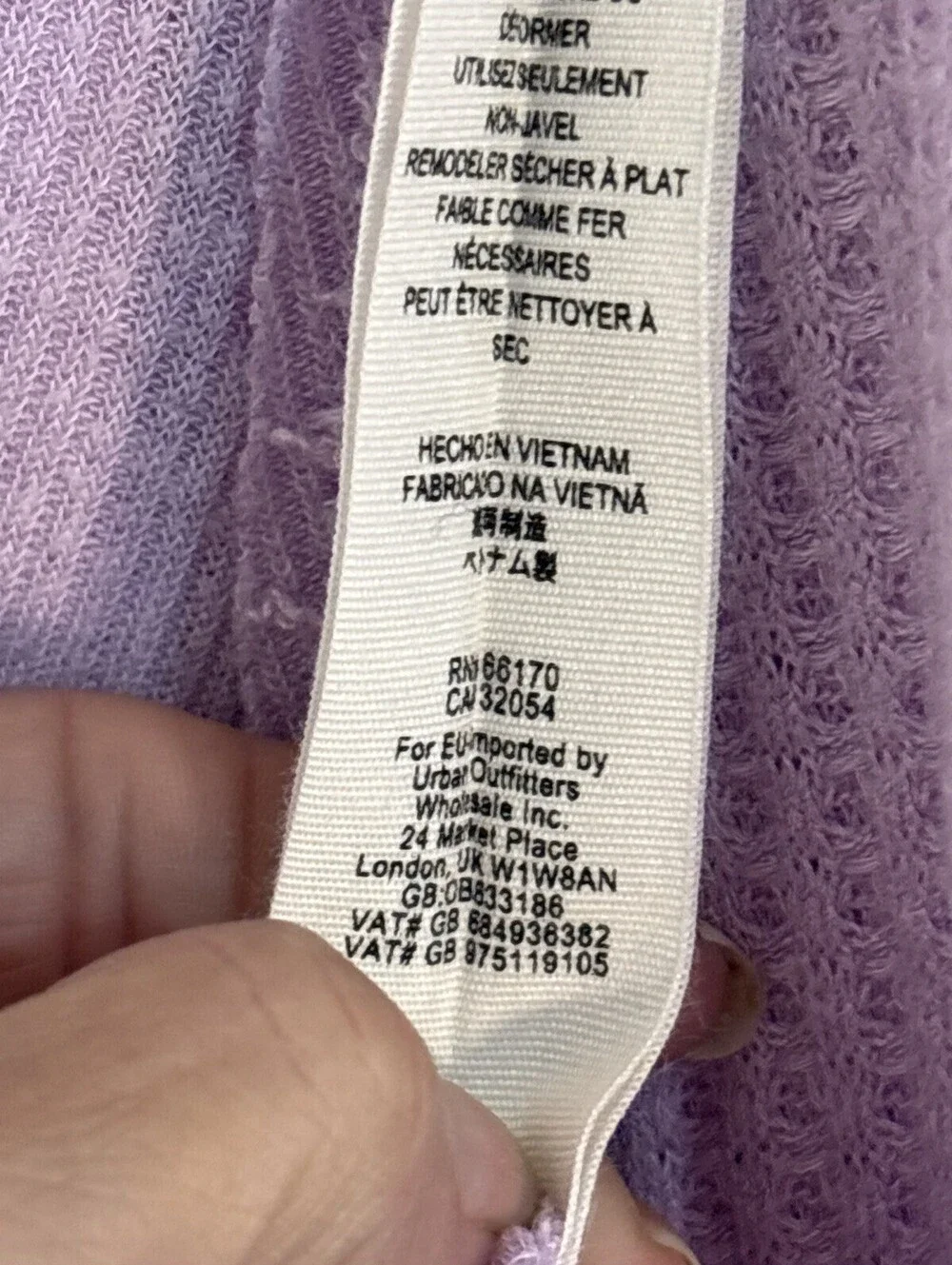We The Free Free People Catalina Thermal Top Mauve Pink Waffle Knit S NWOT